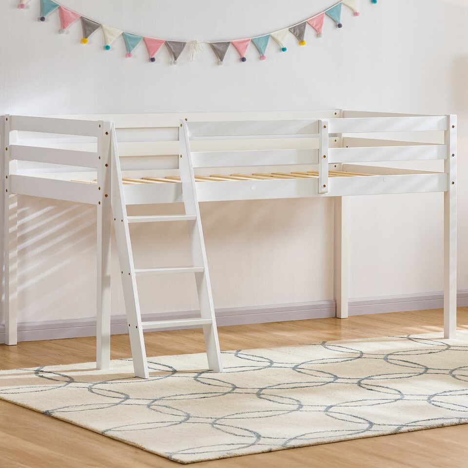 image 1 of Vida Designs Sydney Loft Bunk Bed, 3ft Single Bed - White