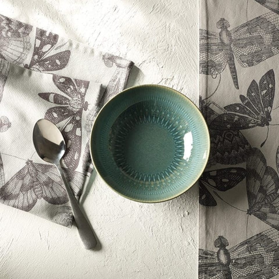 image 1 of Royal Botanic Gardens Kew Living Jewels Cereal Bowl 17cm - Green