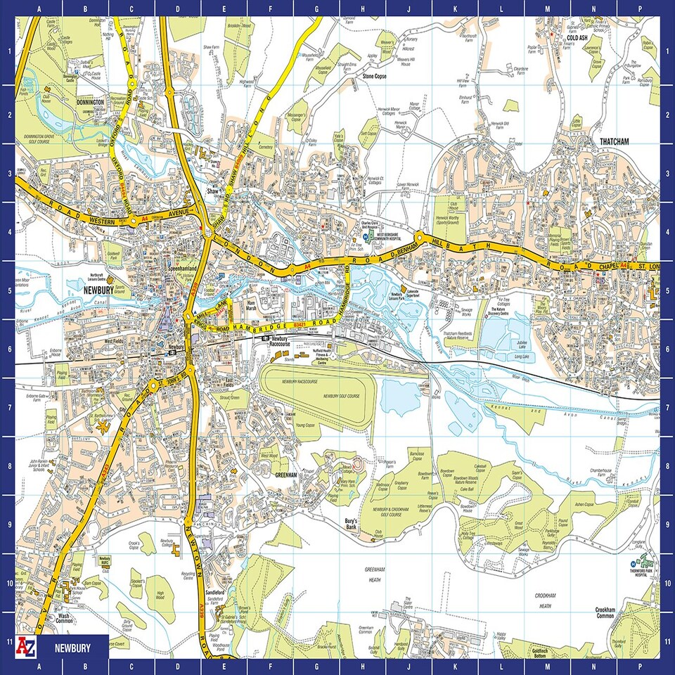 image 1 of A to Z Map of Newbury 1000 Piece Jigsaw