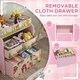 image 4 of AIYAPLAY Kids Toy Storage Unit with 6 Storage Boxes for Playroom, Pink