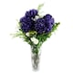 image 1 of 90cm Purple Chrysanthemum and Ferns Glass Vase