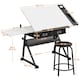 image 3 of Yaheetech Drawing Table & Stool Set