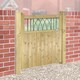 image 1 of Windsor Low Single Garden Gate - Pressure Treated Scandinavian Redwood - W900 x H1200 mm | Brown | 1