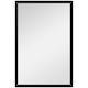 image 1 of HOMCOM 60x40cm Wall Bathroom Mirror for Home Decor, Vanity Mirror, Black