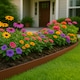 image 4 of Harbour Housewares Flexible Plastic Lawn & Path Edging - 30m x 4cm - Brown