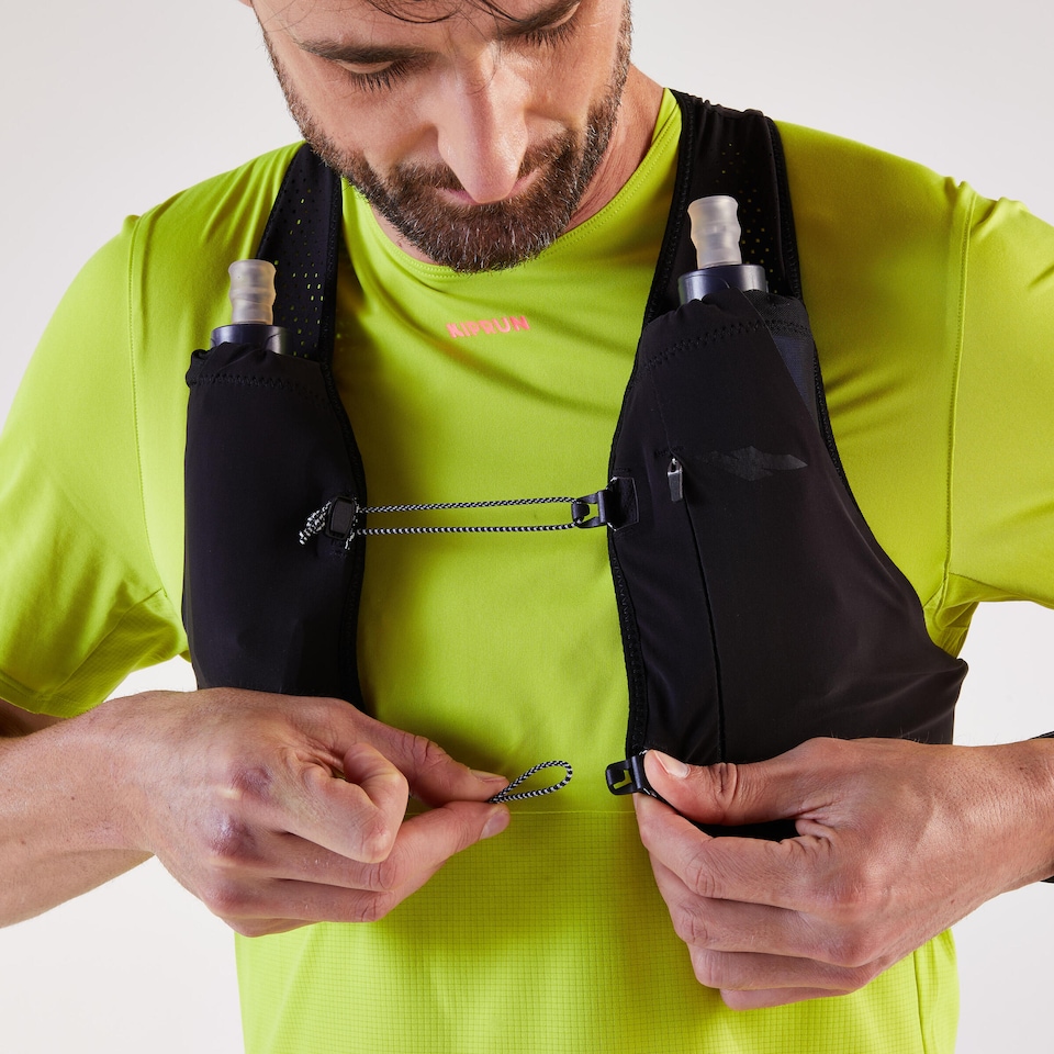 image 1 of Decathlon Unisex running competition hydration gilet - Kiprun race 900 3L - black