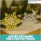 image 8 of 1pc Snowflake Napkin Rings, Napkin Holder with Diamante Rhinestone