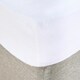 image 1 of OHS 100% Brushed Cotton Soft Cosy Warm Fleece 25cm Deep Elasticated Fitted Sheet | White | Double