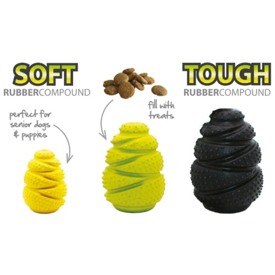 image 1 of Grrrelli Rubber Tough Dog Toys Treat Fillers 3 Sizes Multi | Size?: Small