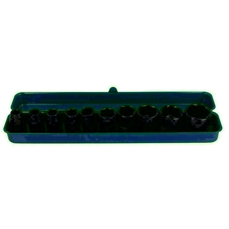 image 1 of 1/2" Drive Shallow Metirc Impact Sockets Single Hex 6 Sided 9mm - 27mm 10pc