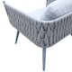 image 3 of Groundlevel 4 Piece Woven Grey Furniture Set