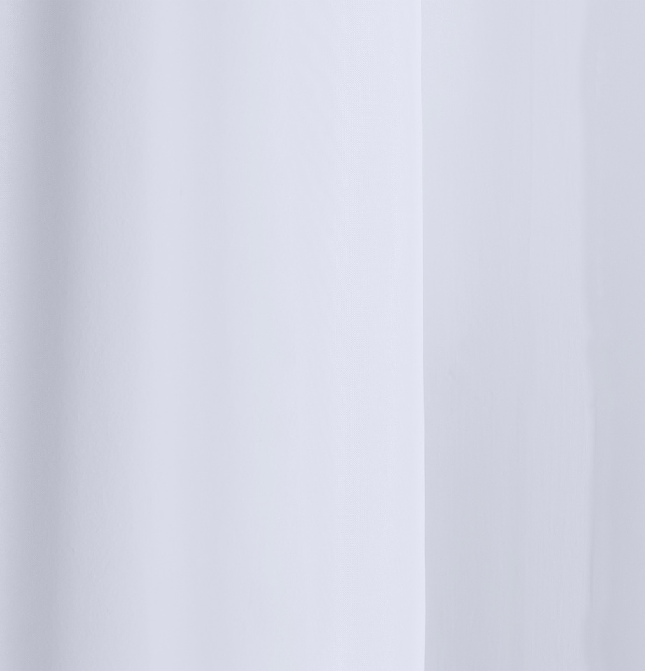 image 1 of Sheer White Plain Woven Voile Slot Top Curtain Panel Pair (55x48") 145x122cm