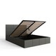 image 4 of End Lift Ottoman Storage Bed King Grey | Grey | Grey