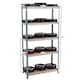 image 3 of Home Vida 5 Tier Heavy Duty Garage Shelves Adjustable Steel Shelving Storage Unit - Holds 875kg - Galvanised - 1 Bay