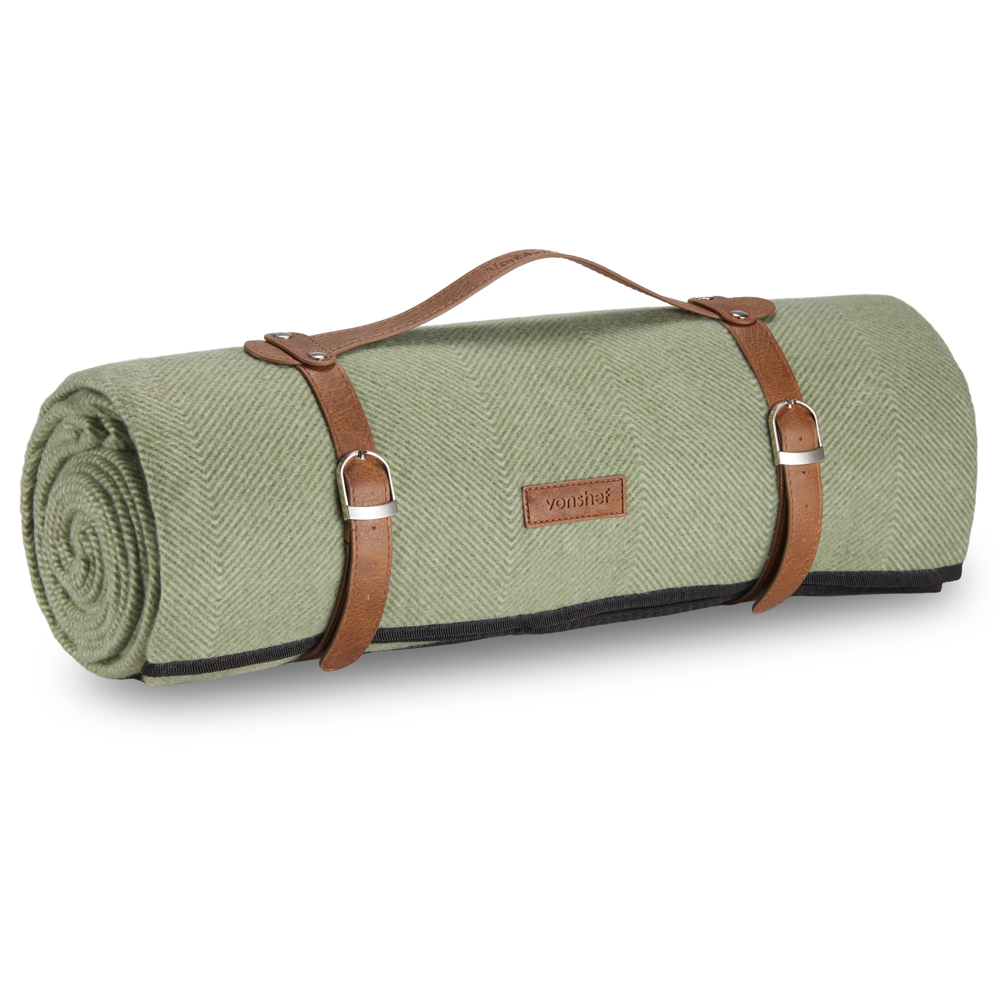 Vonshef Picnic Blanket - Herringbone Outdoor Rug - 200x220cm