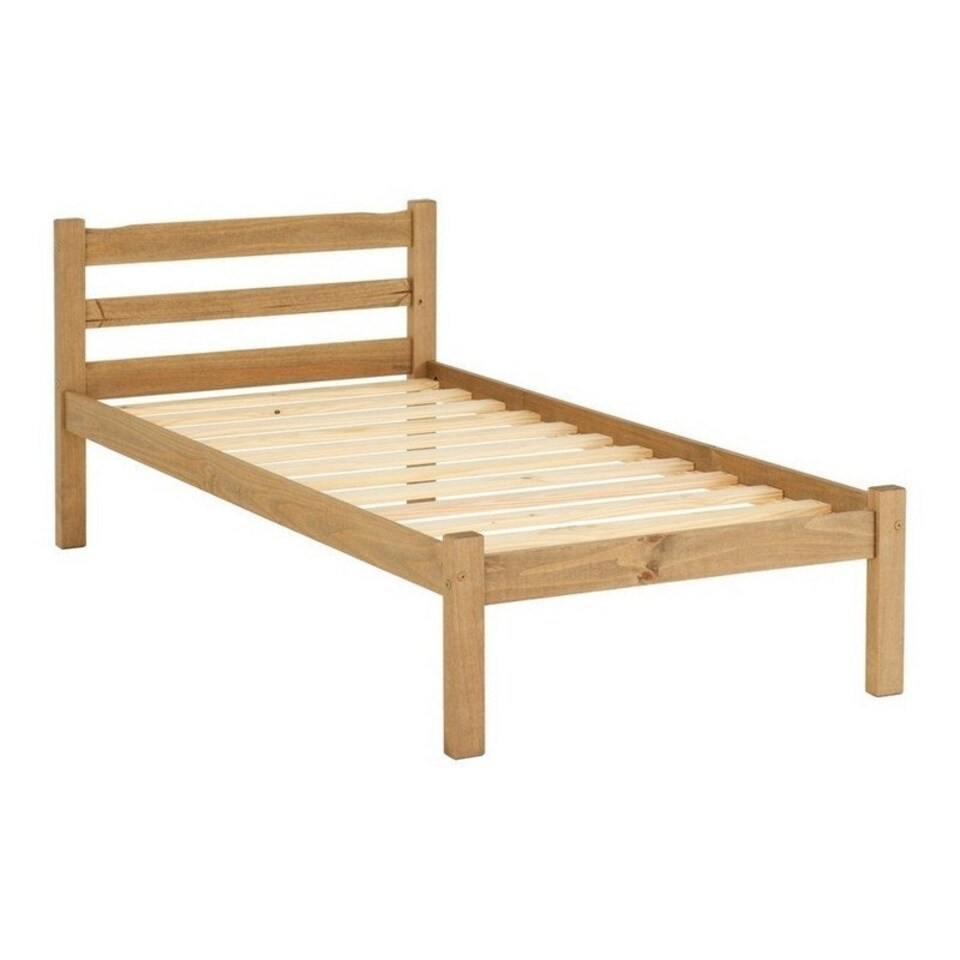 image 1 of Panama 3 Feet Bed Frame - L198 x W98 x H77 cm - Natural Wax