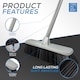 image 6 of Soft Indoor Silver Broom Sweeping Brush With Strong Handle Kitchen Brush