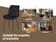 image 10 of SONARA Modern Set of 4 Velvet Dining Chairs with Ergonomic Upholstered Seat