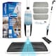 image 1 of Spray Mop with Washable Pads Floor Mop with Spray Swivel Head Wet and Dry Free Scraper