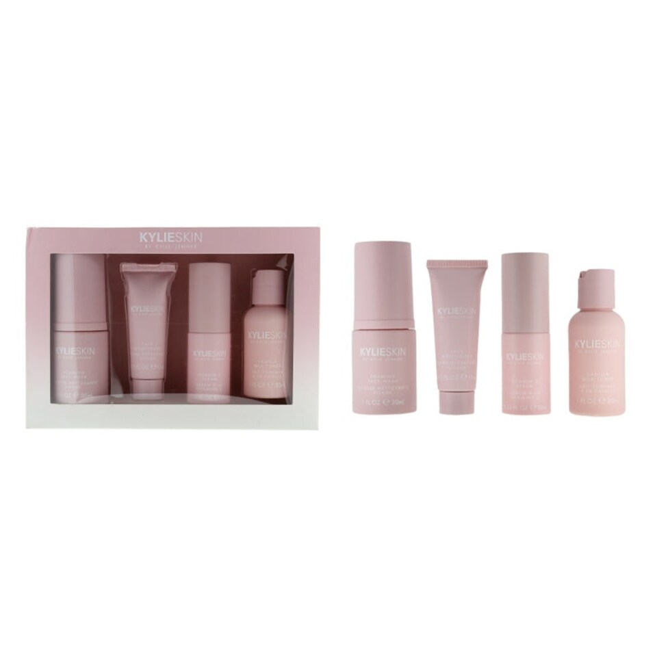 image 1 of Kylie Skin Face Wash Moisturiser Serum Toner Mini Set (Blemished Box)