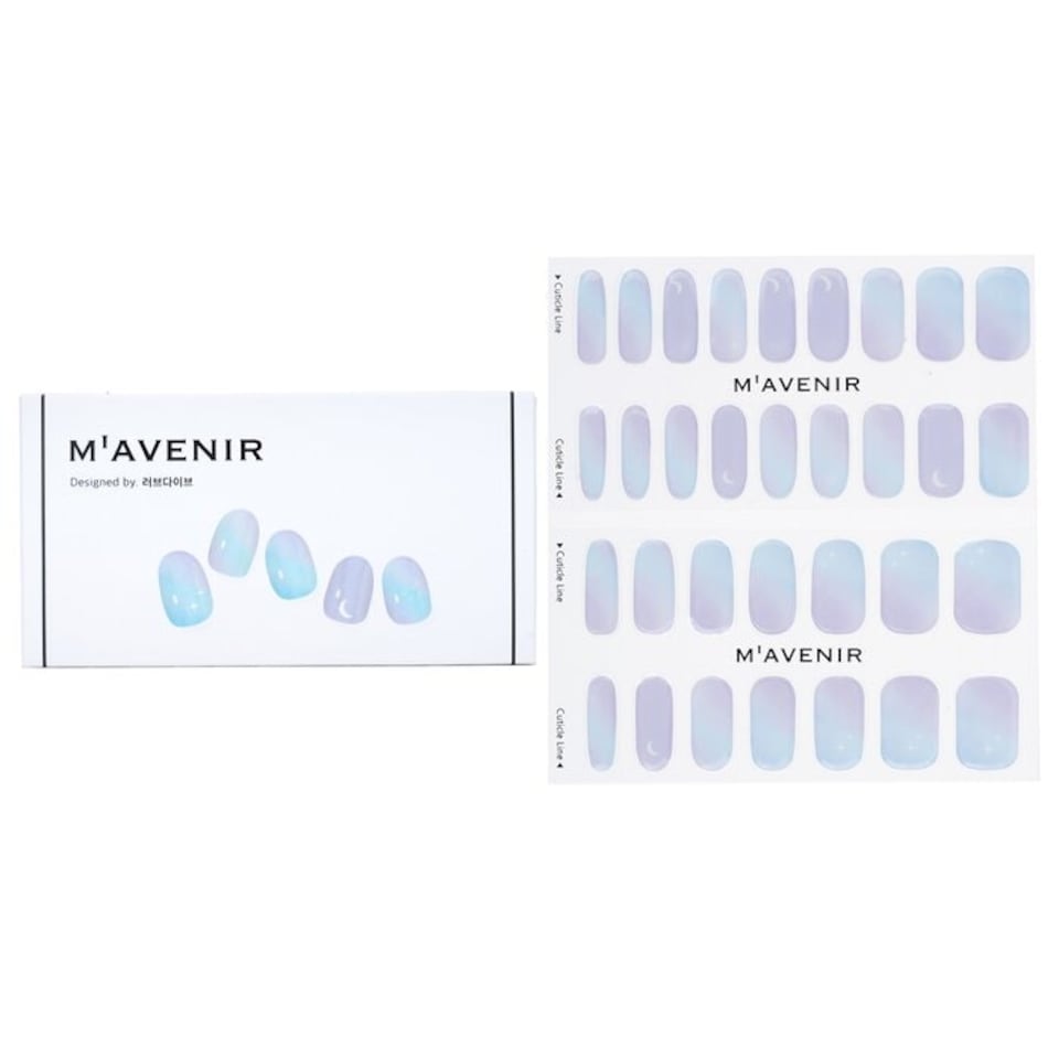 image 1 of Nail Sticker (blue) - # The Sky At Dawn Nail - 32pcs Blue