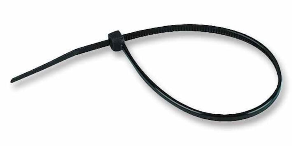 PRO POWER - Weatherproof Cable Ties Black 370mm x 7.5mm 100 Pack