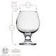 image 3 of LAV Misket Brandy Snifter Glasses - 390ml - Clear - Pack of 6 | Clear | Clear