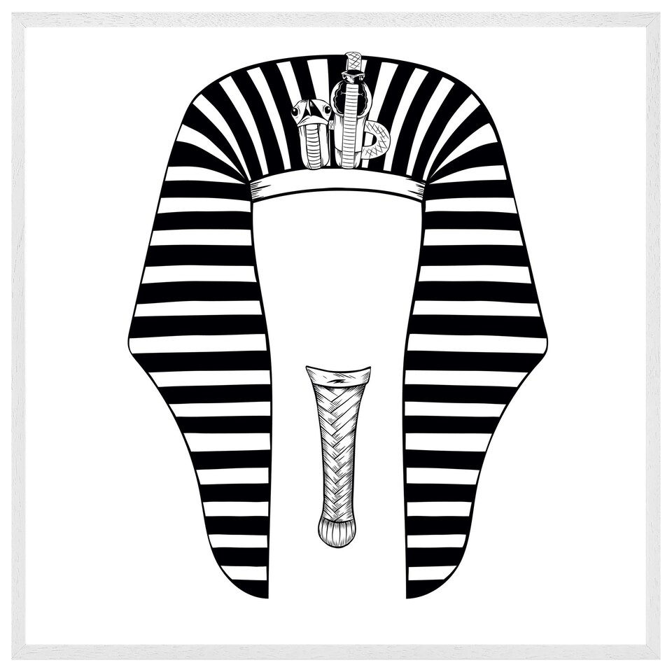 image 1 of Tutankhamun (Picture Frame) White | L