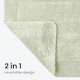 image 5 of Heavyweight Reversible Pedestal Toilet Mat - Sage Green