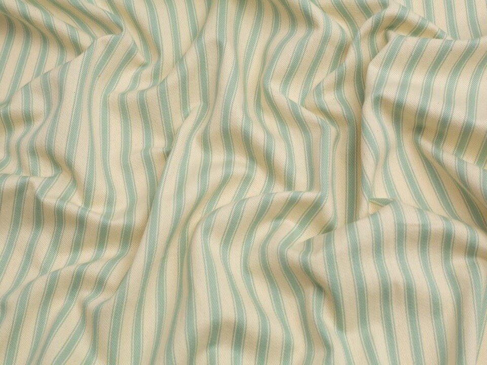 Minerva Core Range Cream Ticking Stripe Canvas Fabric for Bag Making, Dressmaking, Upholstery, 137cm / 53" Wide - per metre