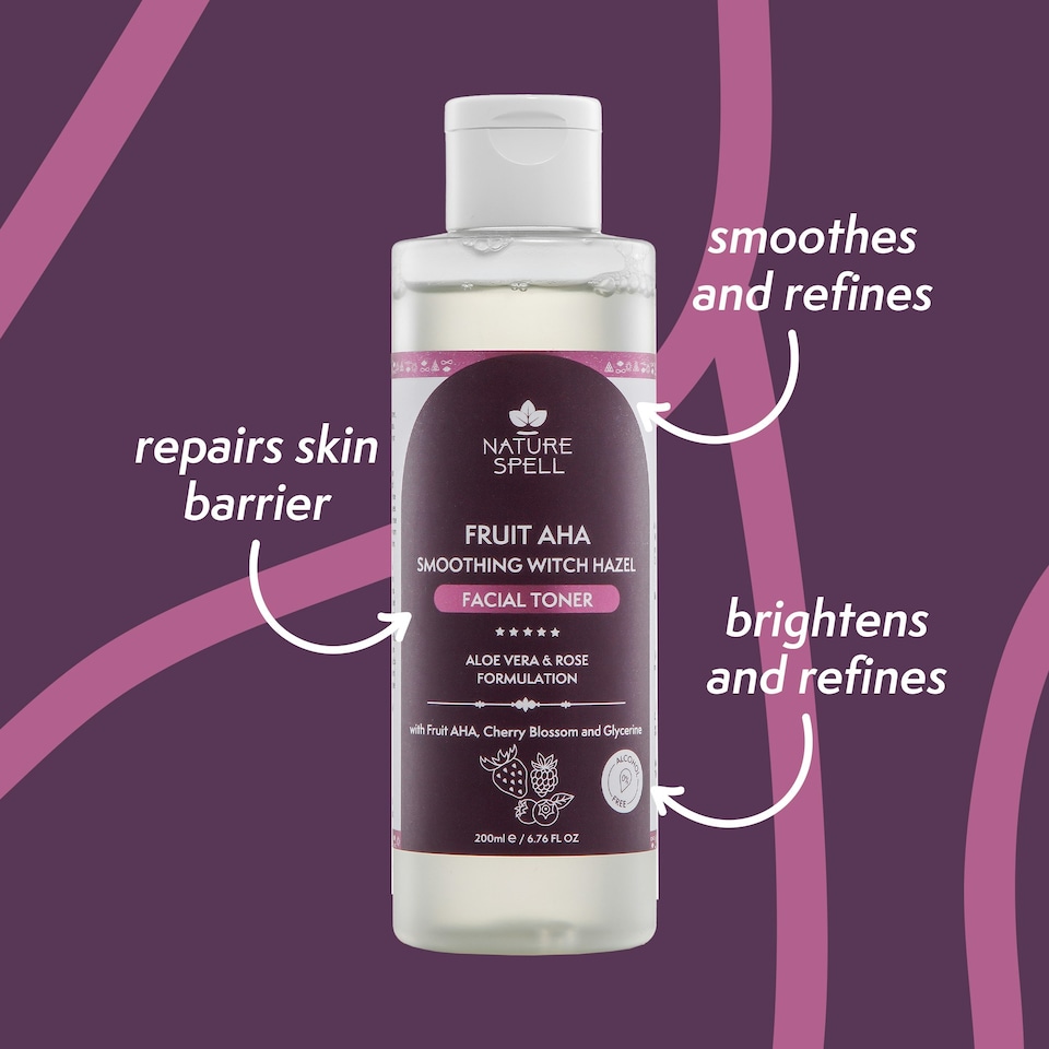 image 1 of Nature Spell Smoothing Witch Hazel Face Toner with AHA's