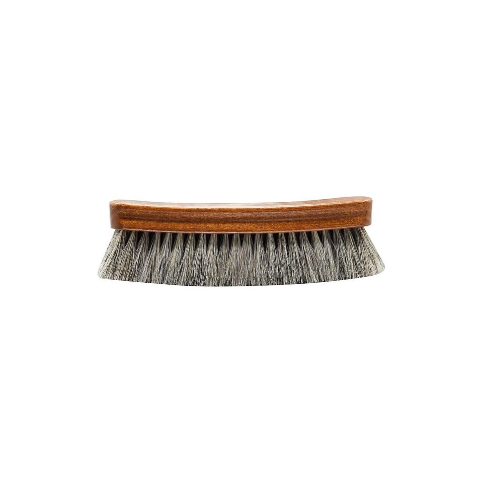 image 1 of BIRCH Horsehair Brush Medium - For Boot and Shoe Polish Application 15cm | Grey | Grey