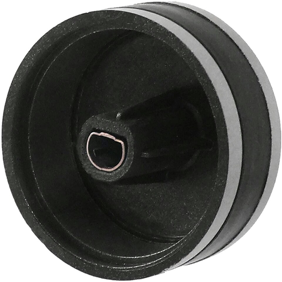 image 1 of SPARES2GO Oven Knob for Lamona 450002486 LAM3200 LAM3204 LAM3401 Oven Cooker Control Switch (Silver / Black)