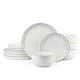 image 1 of 12pc Stackable Green Dinner Set
