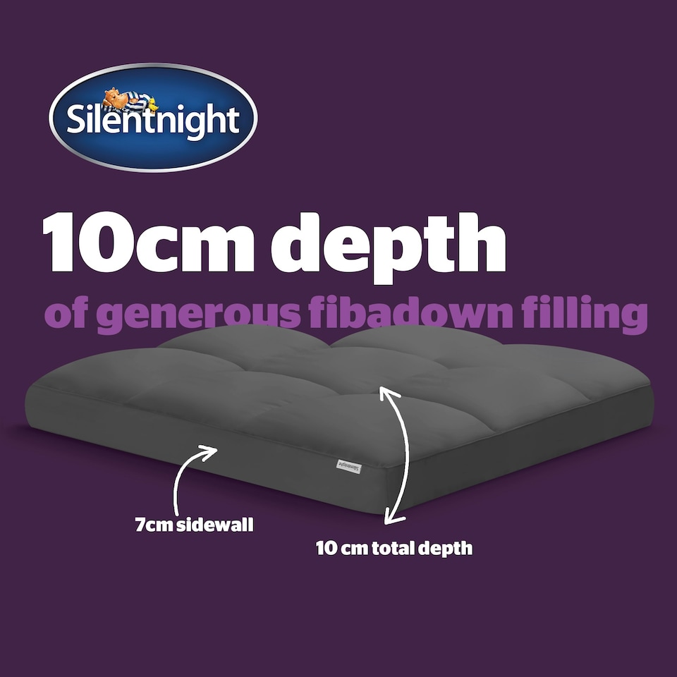 image 1 of Silentnight Ultimate Deep Sleep 1000 Grey Mattress Topper Grey | King