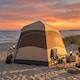 image 8 of Outsunny Double Layer Pop Up Tent with Rainfly, Portable Camping Shelter | Brown