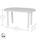 image 3 of Resol Gala 4 Seater Garden Dining Table - Grey | Grey | Grey