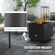 image 4 of Outsunny Smokeless Fire Pit, Square Metal Bonfire Stove, Black | Black | Black | 48 x 48 x 41 cm