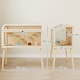 image 5 of PawHut Wooden Hamster Cage, Gerbils Cage with Openable Top and Seesaws