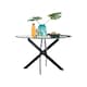 image 1 of Furniturebox Novara Round Black Leg 120cm Dining Table