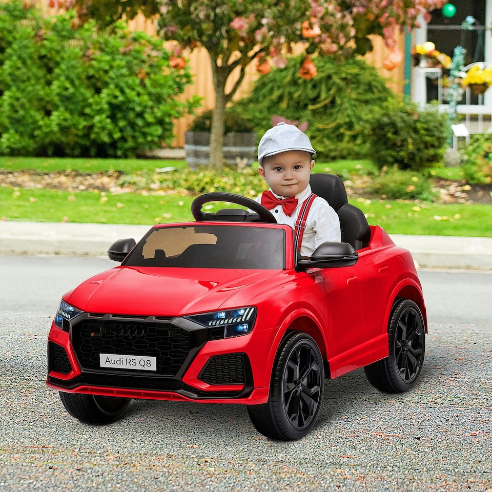 image 1 of HOMCOM Audi RS Q8 6V Kids Electric Ride On Car Toy w/ Remote Control Red