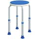 image 1 of HOMCOM 360 Degree Swivel Shower Stool with Non-Slip Feet for Disabled, Blue