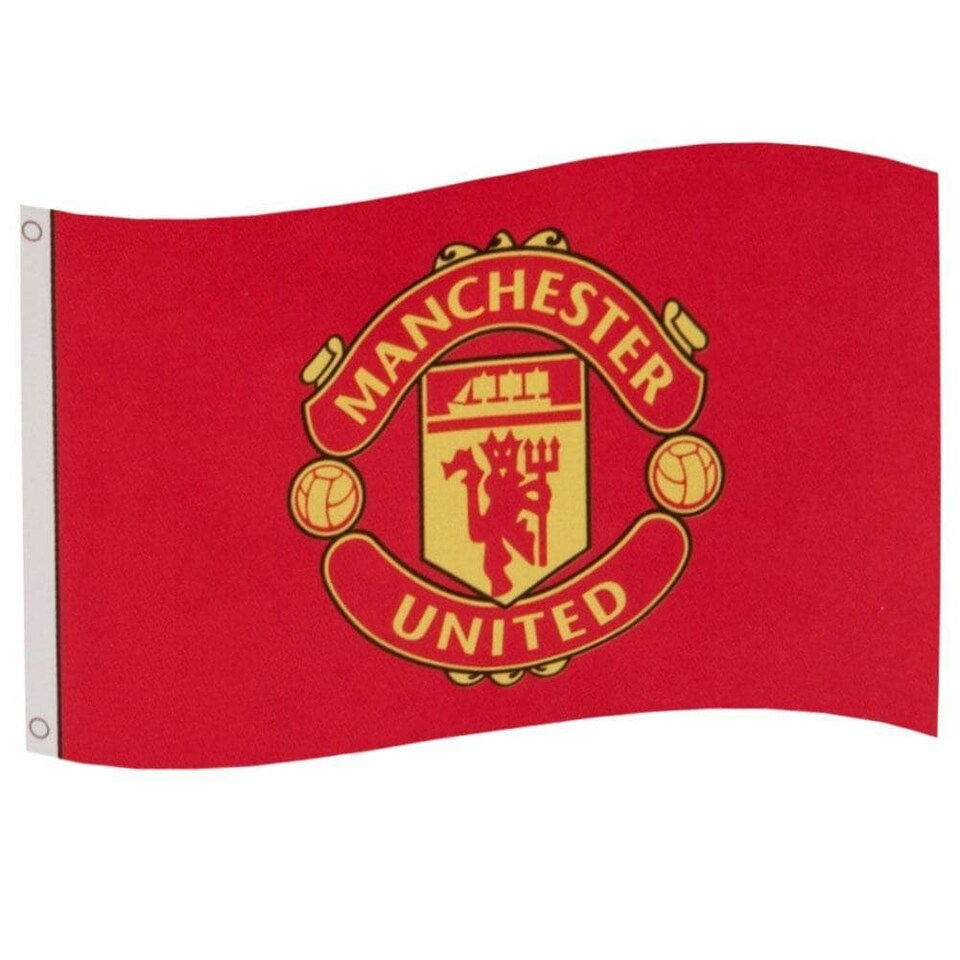 image 1 of Manchester United FC Flag - Red - One Size (UTTA4608)