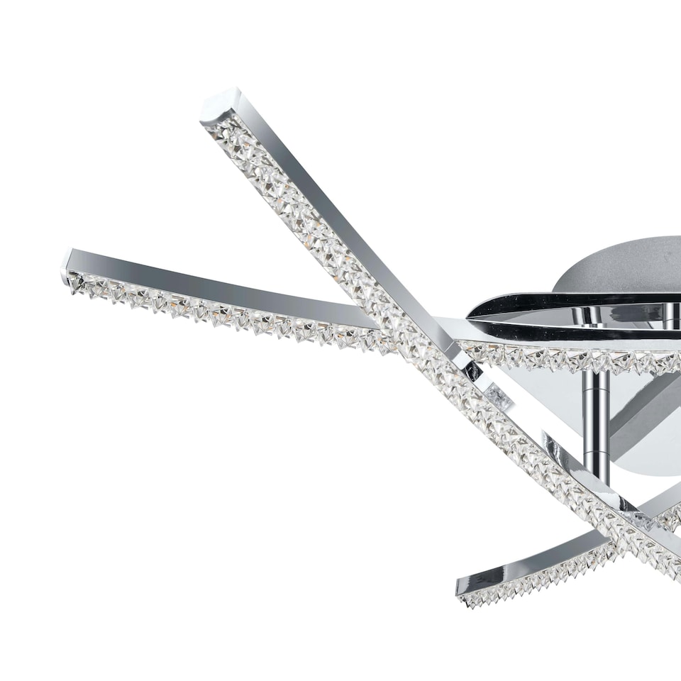 image 1 of COSYLYTE Samford 3 Light LED  Beaded Ceiling Light Chrome