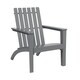 image 1 of COSTWAY Wood Adirondack Chair Outdoor Patio Chair Grey Grey