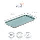 image 2 of Zeal Melamine Sandwich Serving Tray, Gingham Pattern, 25 x 13cm, Forest Green