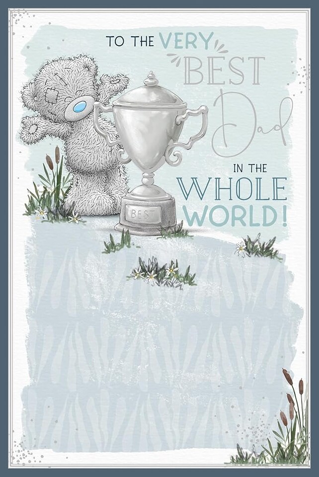 image 1 of Bear With Trophy Best dad Father's Day Card