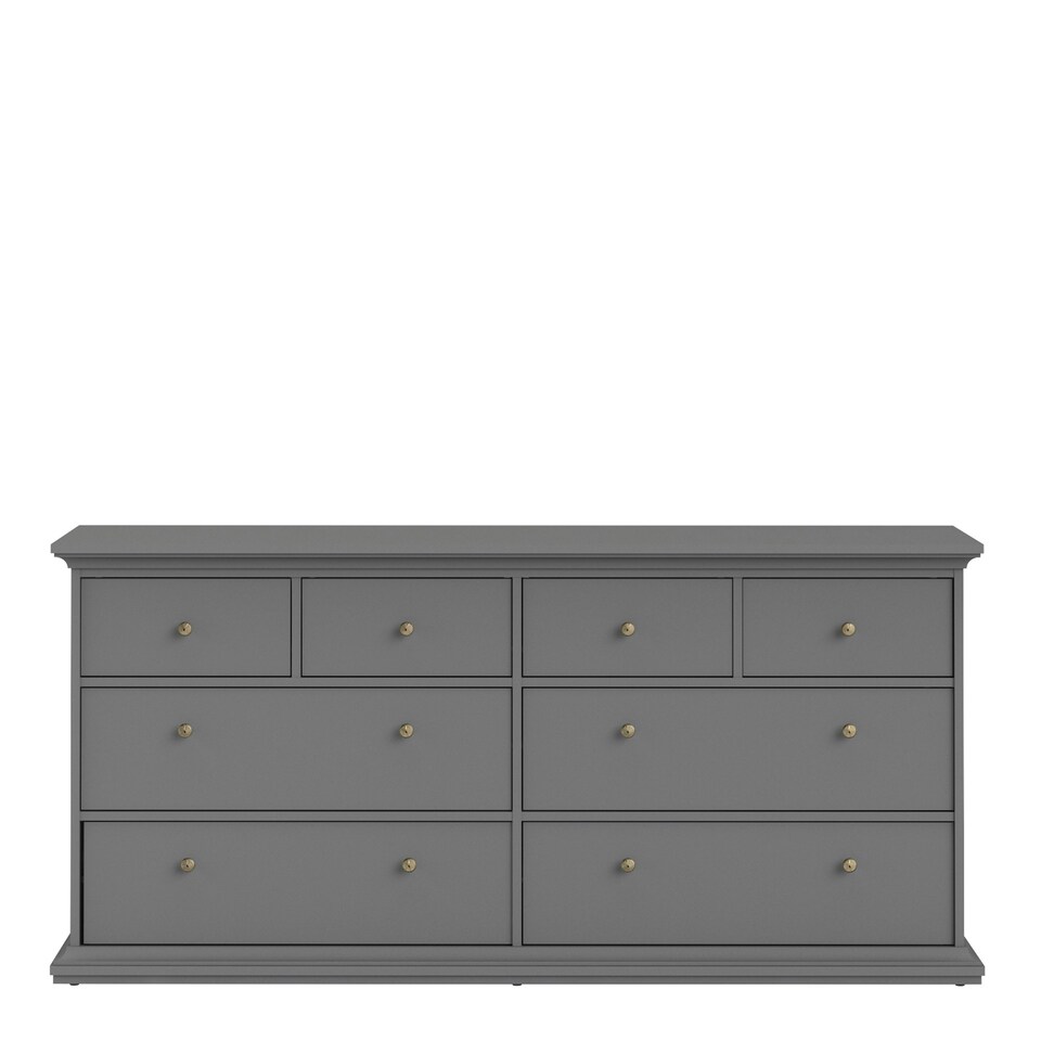 image 1 of Paris Chest of 8 Drawers in Matt Grey