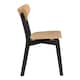 image 3 of Roxby Dining Chairs in Black and Oak Set of 2