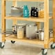 image 8 of SoBuy Kitchen Trolley on Wheels, Solid Wood, 31.5 x 15.75 x 35.4 inches, 18.9 kg - FKW24-N
